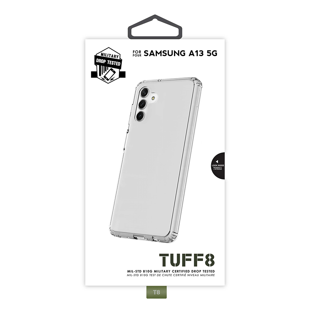 TUFF8 CLEAR BACK CASE FOR SAMSUNG GALAXY A13 5G
