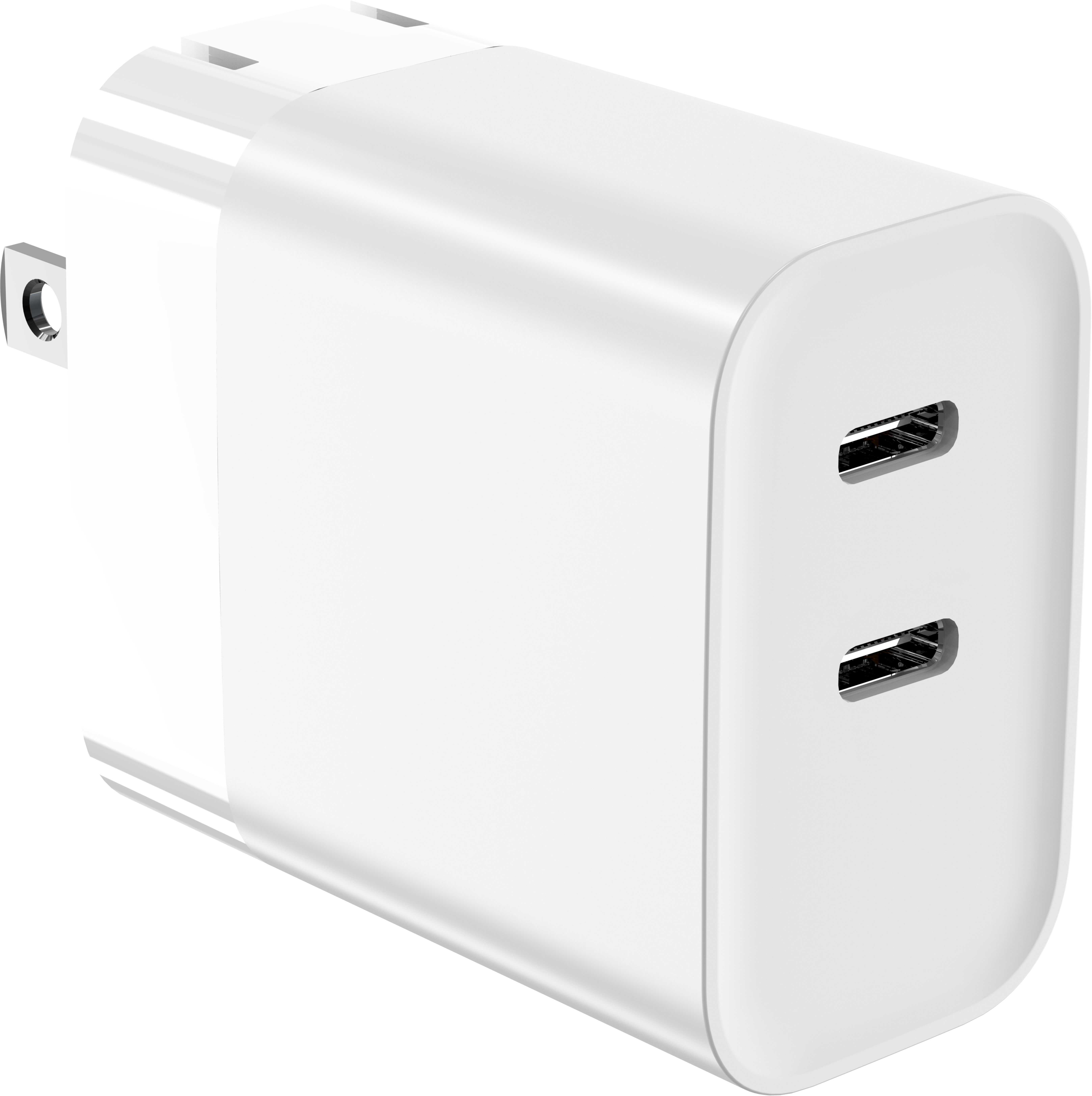 iCAN Chargeur 45W GaN PD, 2 x USB-C