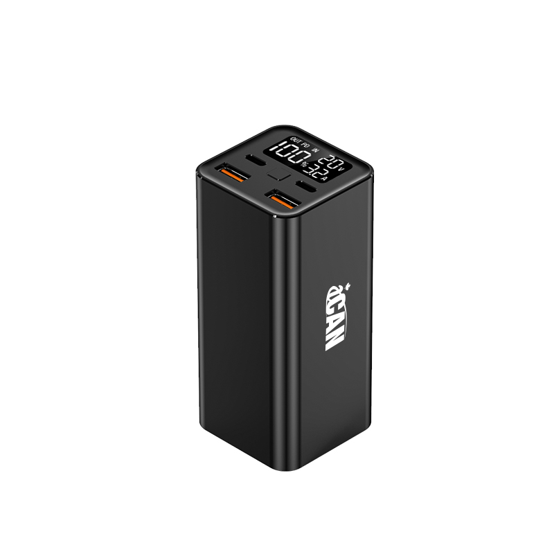 Batterie externe portable 20 000 mAh 100 W pour ordinateur portable avec 4 sorties et 2 entrées, LE