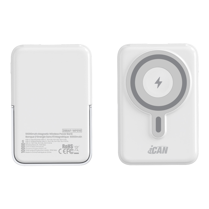 10000mAh Wireless Charge PD20W with Aluminum Phone Stand Power Bank