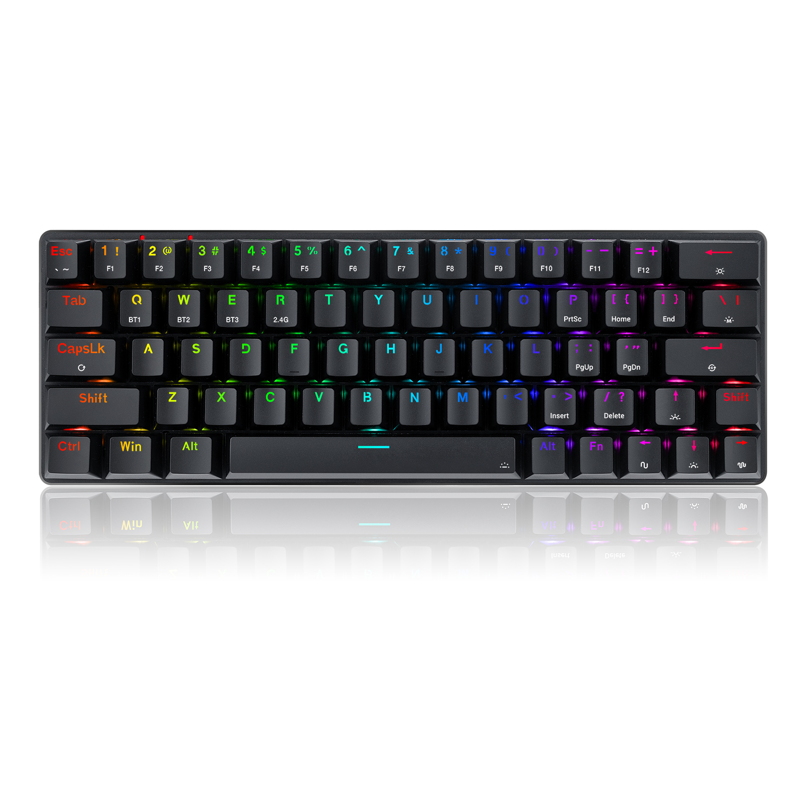 Redragon Jax Pro (K613P) Bluetooth, 2.4G, Clavier de jeu mécanique avec onnexion filaire, Blue Switch Touche durable Concept...