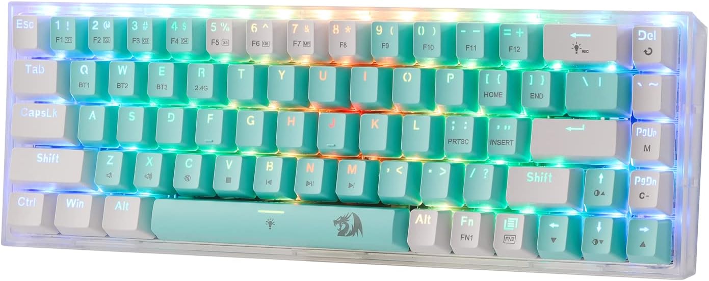 Redragon K631 PRO 65% 3-Mode Wireless RGB Gaming Keyboard