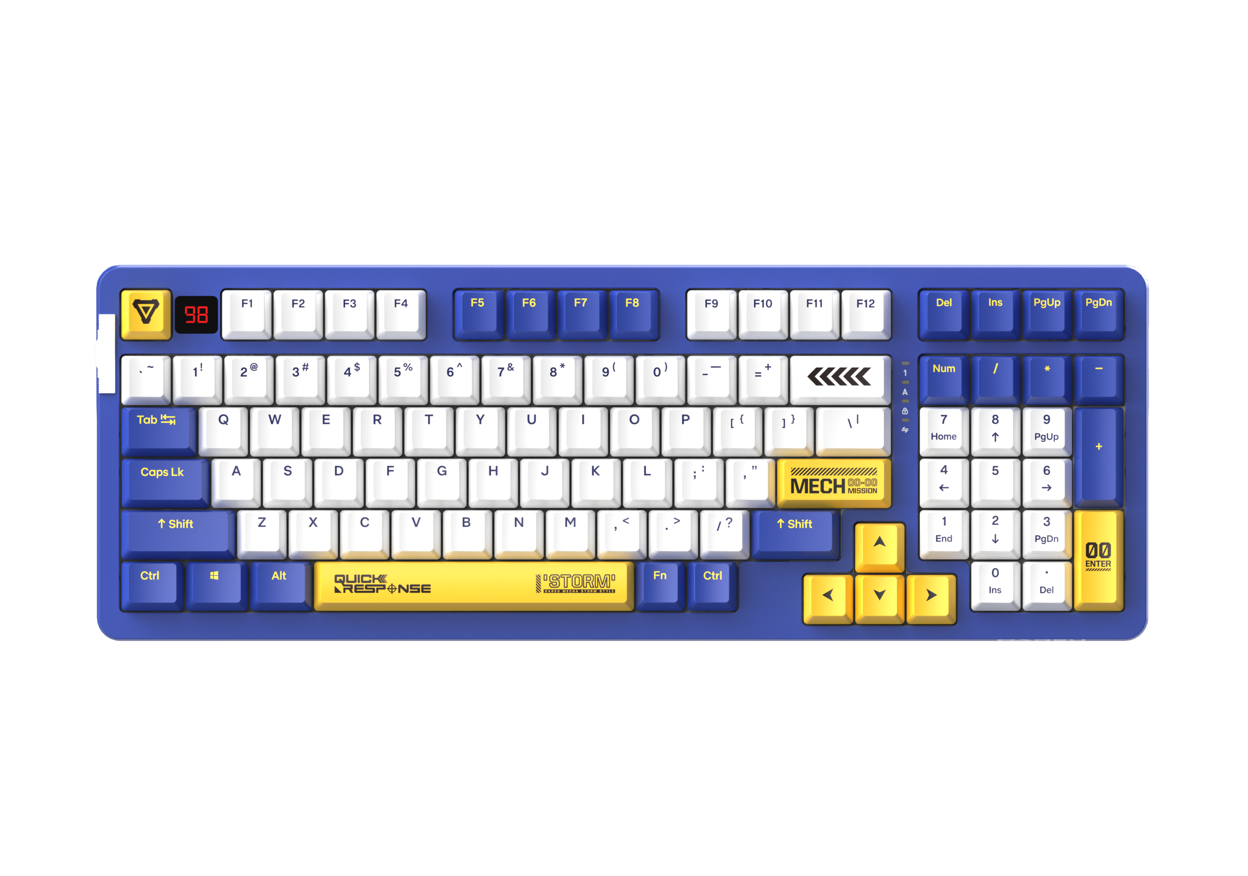 DAREU A98 PRO Clavier mécanique Sky V3 avec structure d'étanchéité interchangeable à chaud, rétroéclairage RGB, interrupteur...