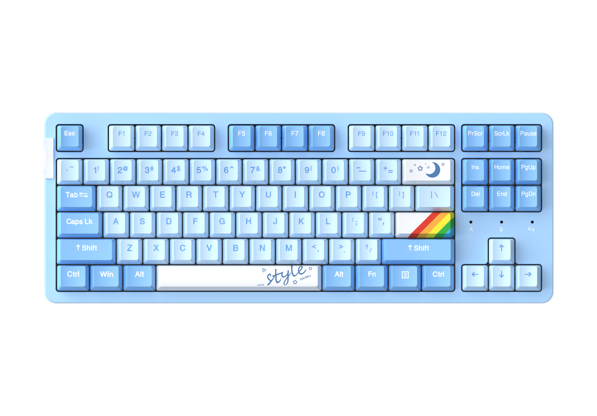 DAREU A87 Pro Clavier mécanique RGB Tri-mode 2,4 GHz sans fil/Bluetooth à structure d'étanchéité interchangeable, version Vi...