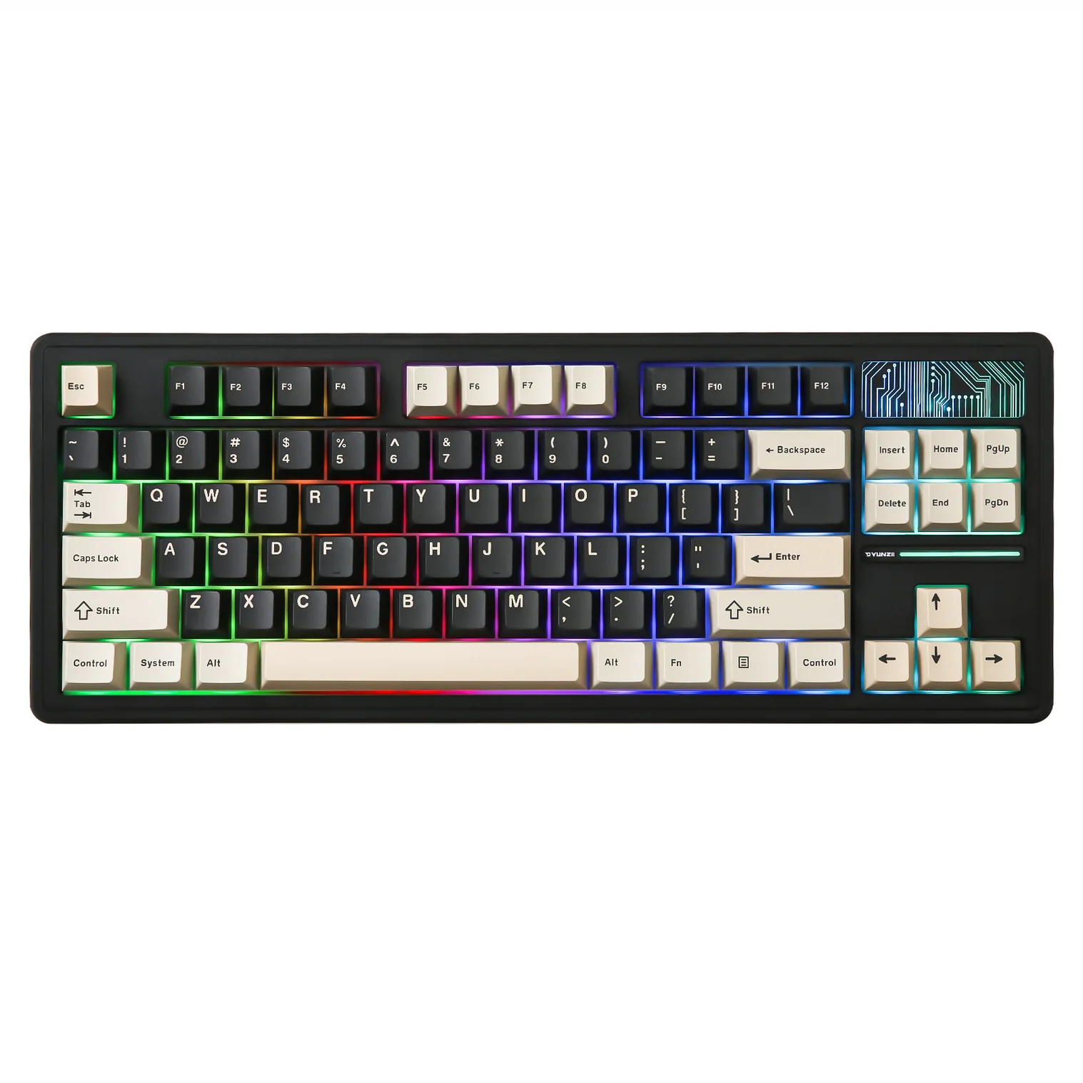 Clavier mécanique vintage Yunzii YZ87 75% Tri-Mode Gasket