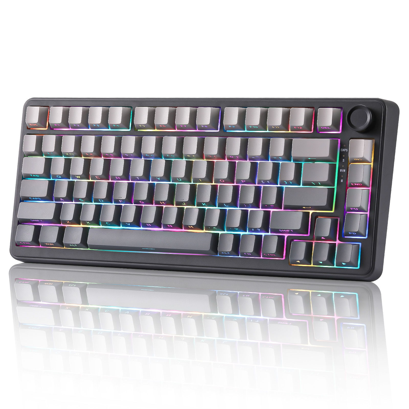 Yunzii B75 Wired RGB Black Gaming Keyboard Pre-lubed Tactile Switch
