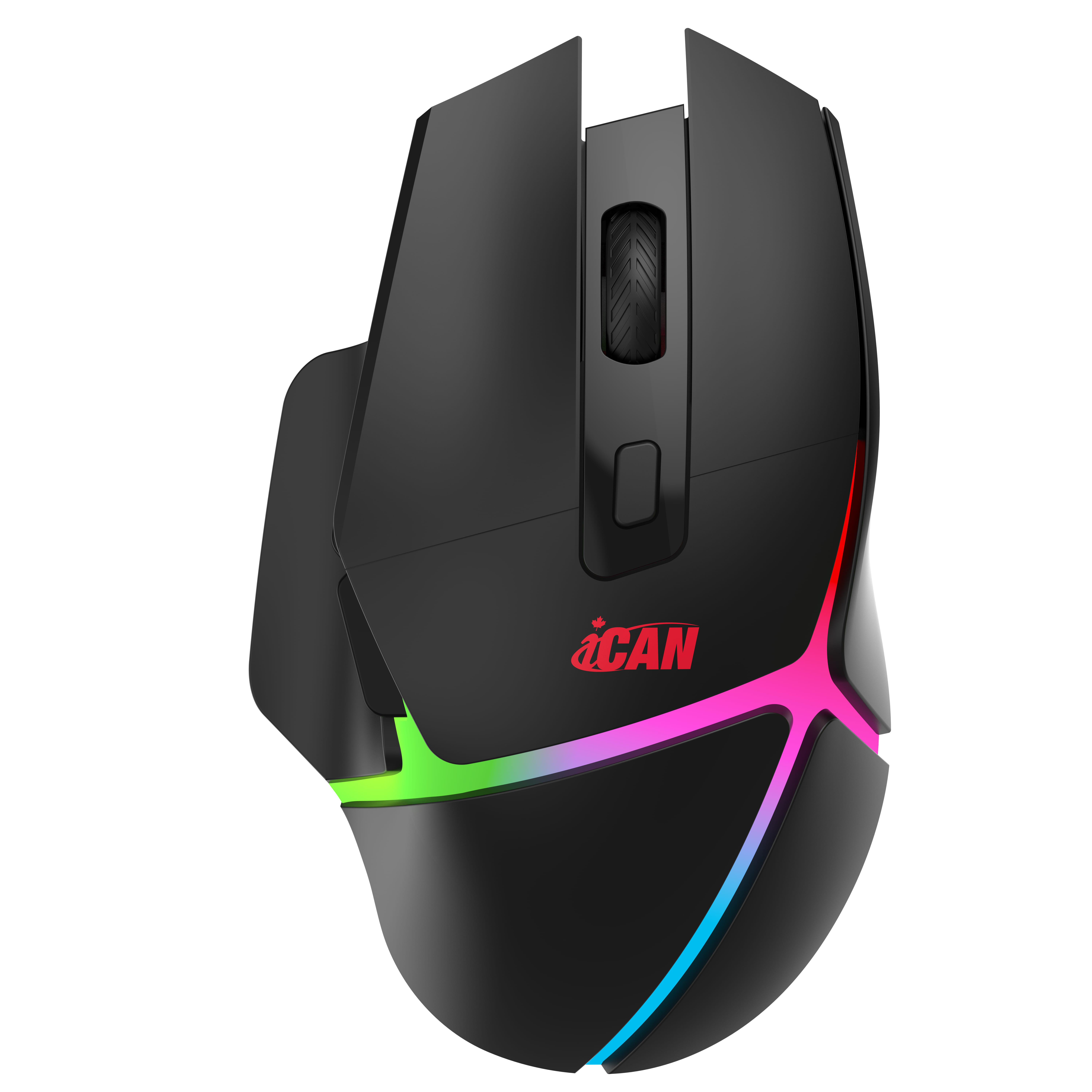 iCAN G11 Tri-Mode Black Wireless RGB Gaming Mouse, 6 Buttons