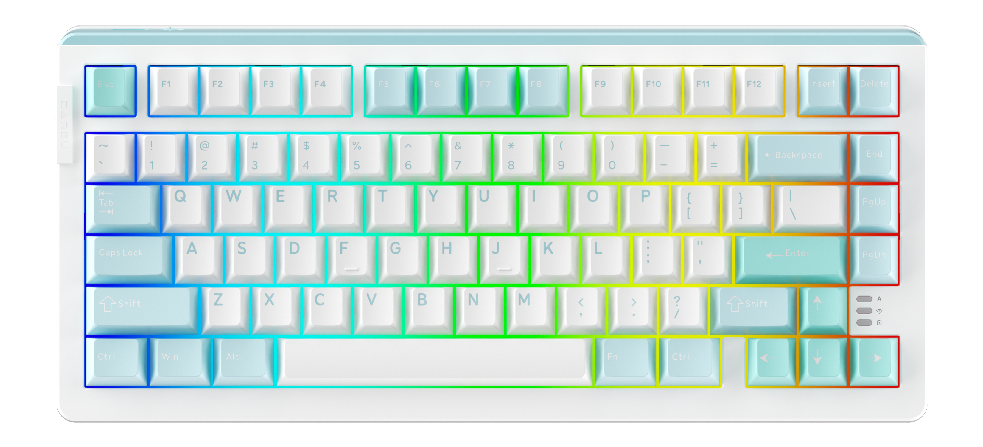 DAREU EK81 Max Tri-mode RGB Mechanical Gaming Keyboard, Compact Size