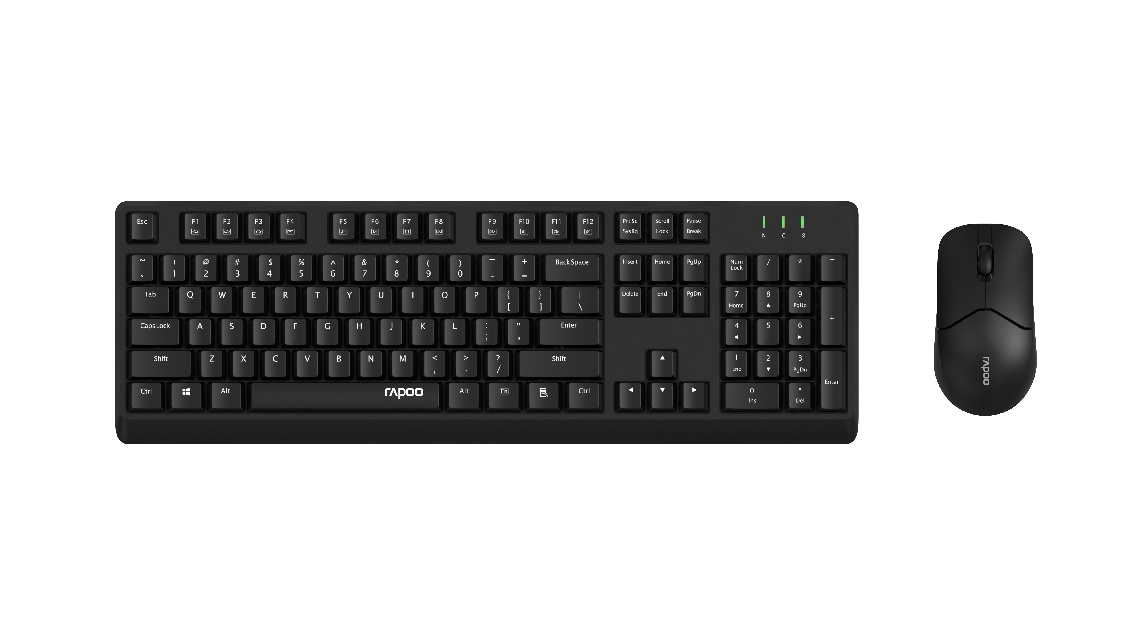 Rapoo X1500 2.4G Wireless Optical Mouse & Keyboard Combo