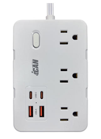 iCAN 6 QT660-CU 6 Outlets Surge Protector with 2 USB-A and 2 USB-C(Open Box)