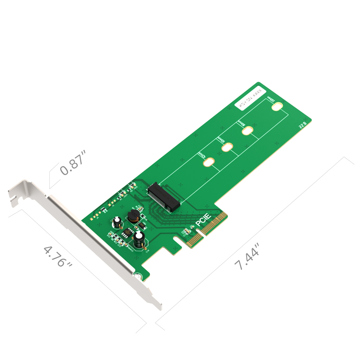 Maiwo PCIE TO M.2 PCIe SSD avec support de profil complet