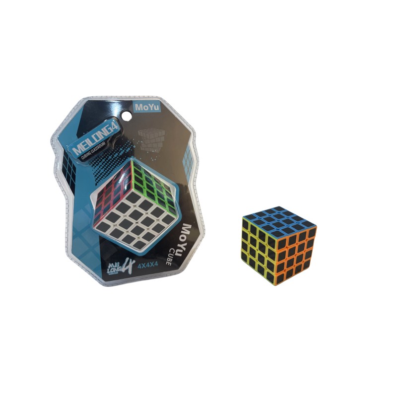 MoYu Meilong Cube 4x4 en fibre de carbone Speed Cube, Puzzle Cube