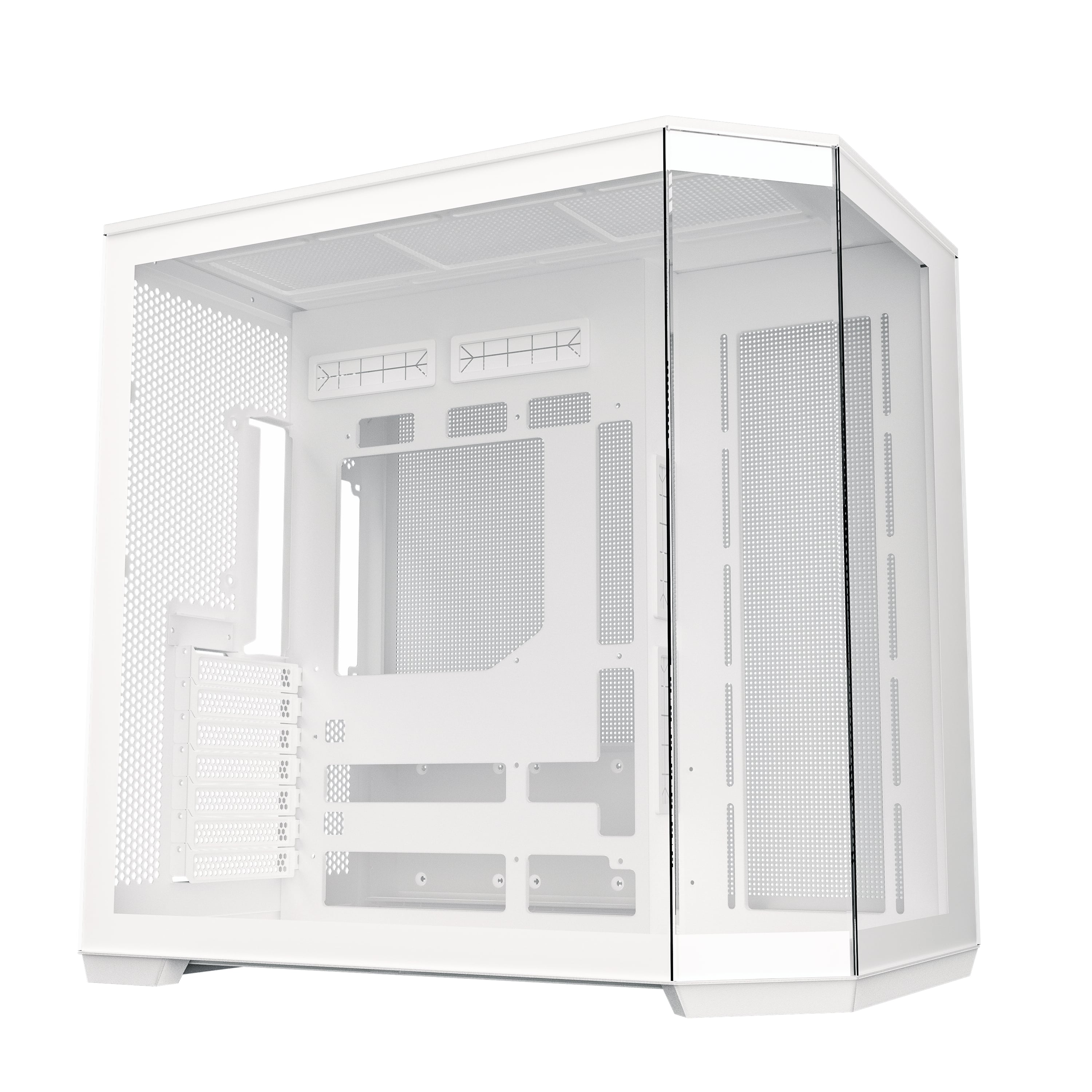 Armoury D60  Tour moyenne en verre trempé, Blanc