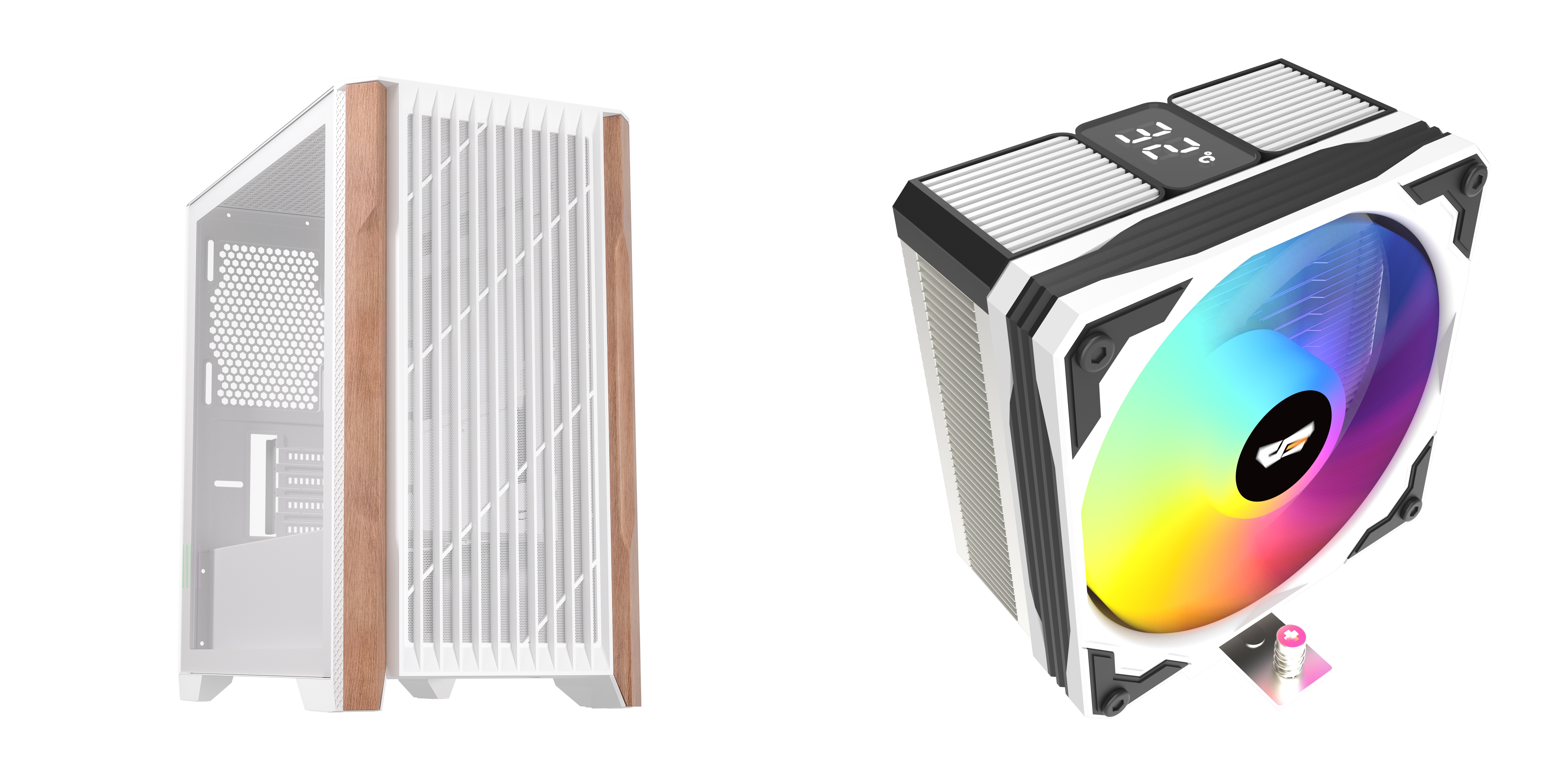 Armoury A08 Micro ATX Case+DarkFlash M400 Black+White Aircooler