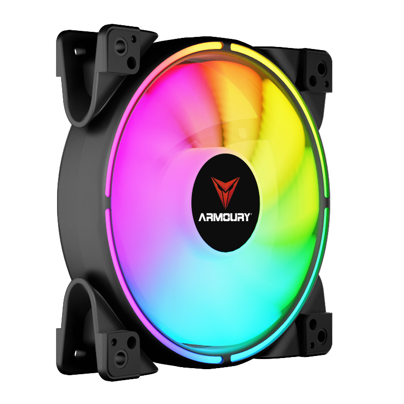 ARMOURY Block Guardian ARGB Fan,Silent Fan,Black