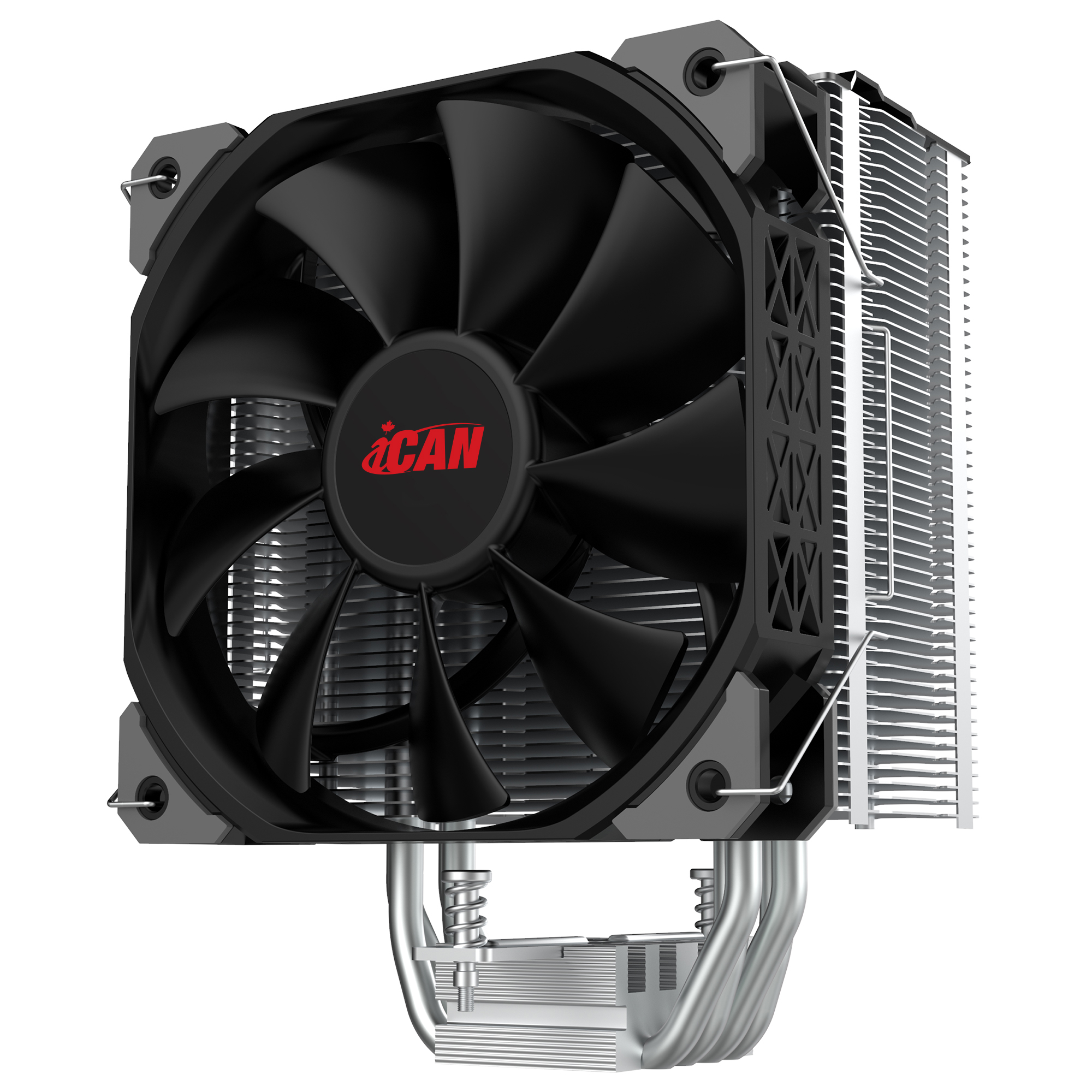 iCan 4-Heatpipe CPU Cooler | 120mm PWM Silent Fan  | TDP-180W | CUP Air cooling | Fan Speed upto 1800RPM | Aluminum Extrusions 