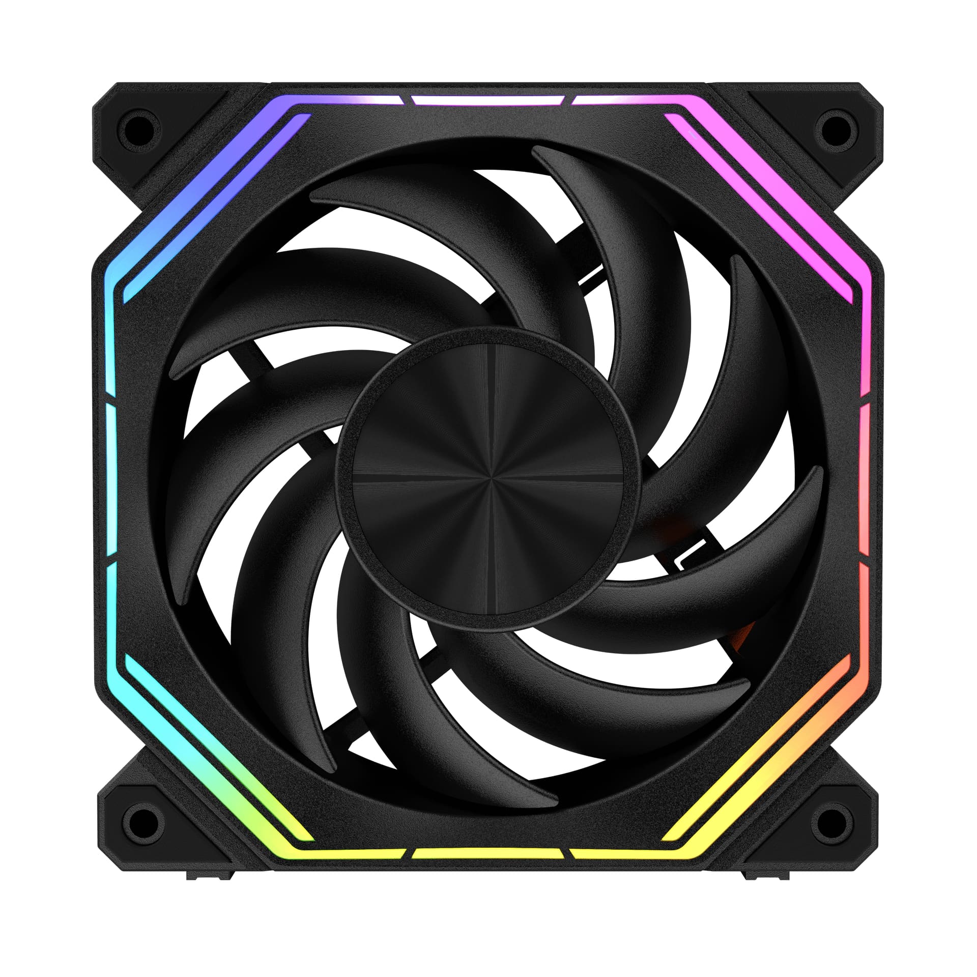 DarkFlash INF34R A-RGB Cooling Fan, Reverse Airflow, 1 Pack, Black