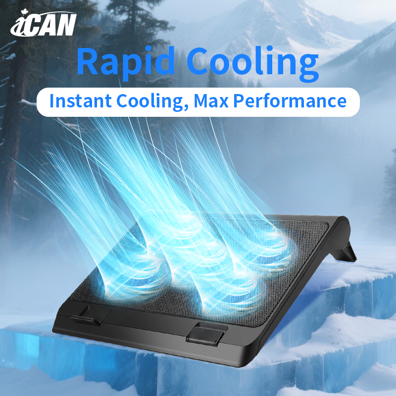 ICAN  Laptop Cooling Pad with 5 Cooling Fans,  for Laptop 15-17.3 Lnch