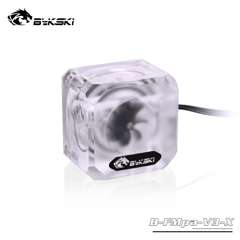 Indicateur de débit Bykski à 3 voies – Givré avec RVB adressable 5 V (RBW)(Open Box)