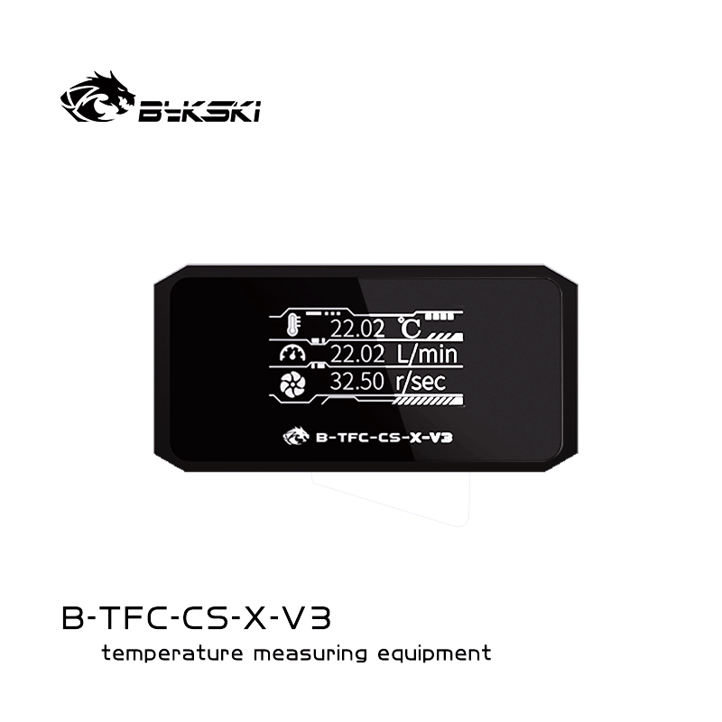 Module de sécurité Bykski avec débitmètre et thermomètre en ligne et écran OLED