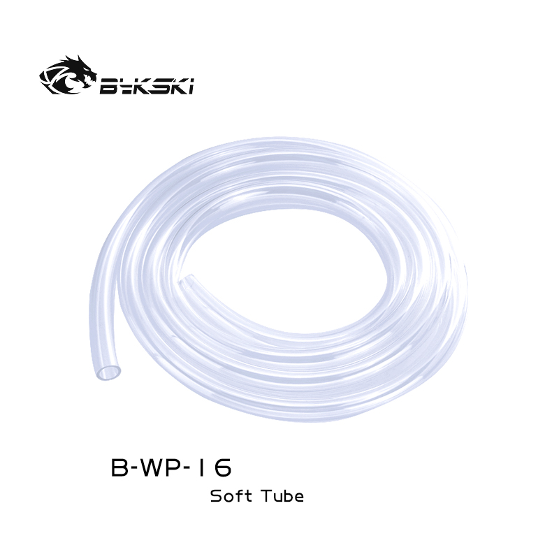 Tuyau flexible en PVC Bykski 10 mm x 16 mm – Transparent – 3 mètres
