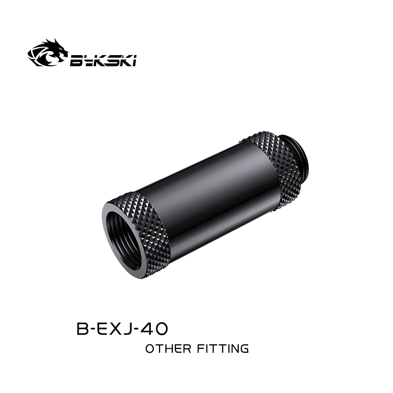 Bykski G 1/4in. Male/Female Extension Coupler - 40mm (B-EXJ-40-BK)
