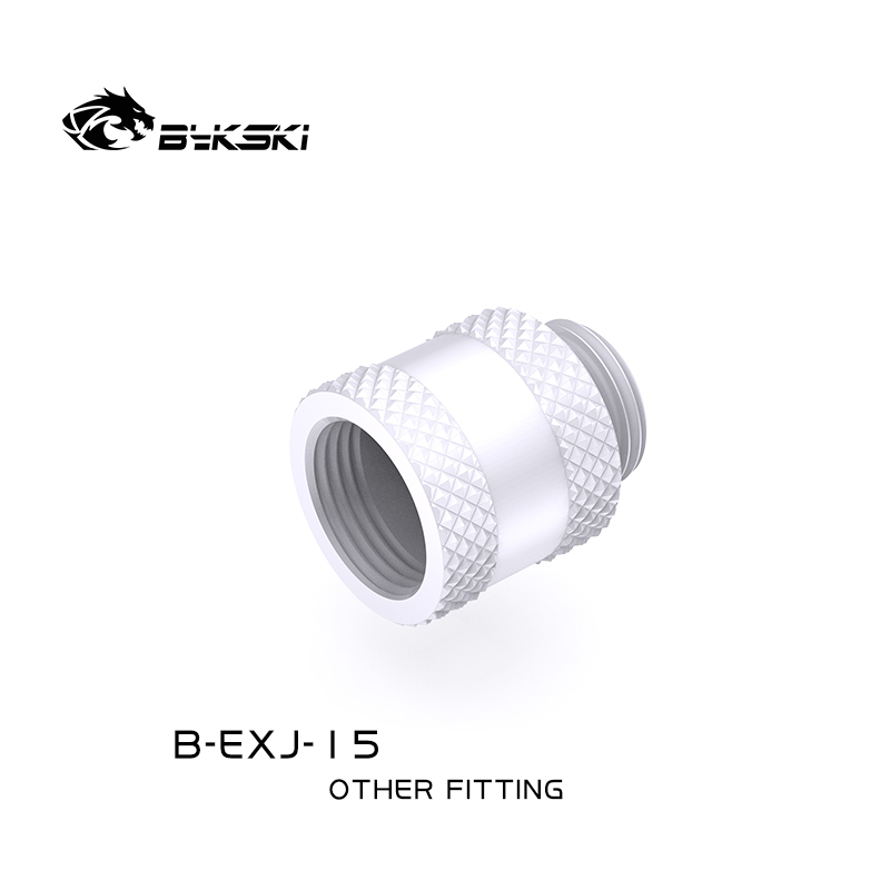 Bykski G 1/4po. Coupleur d’extension mâle/femelle - 15mm (B-EXJ-15-W)