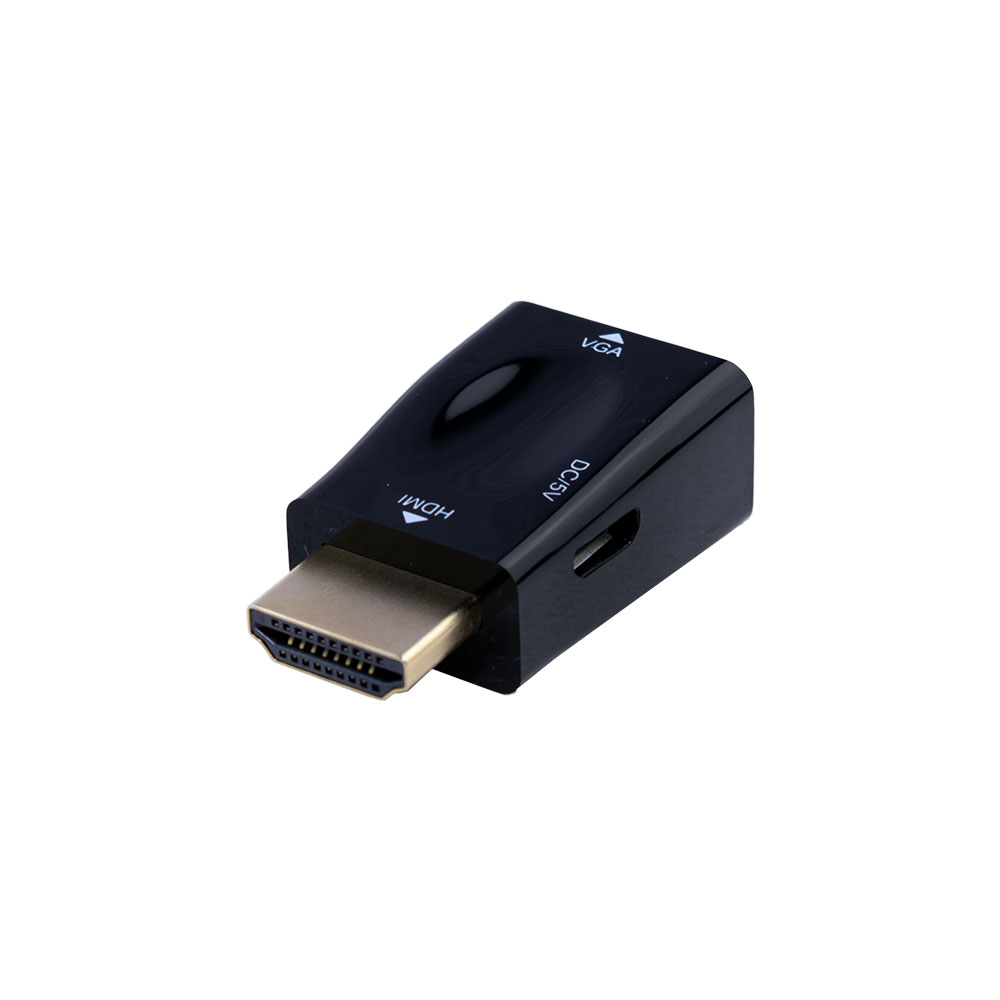 iCAN HDMI vers VGA, mâle vers femelle, plaqué or, 1080P sans audio, adaptateur, noir(Open Box)
