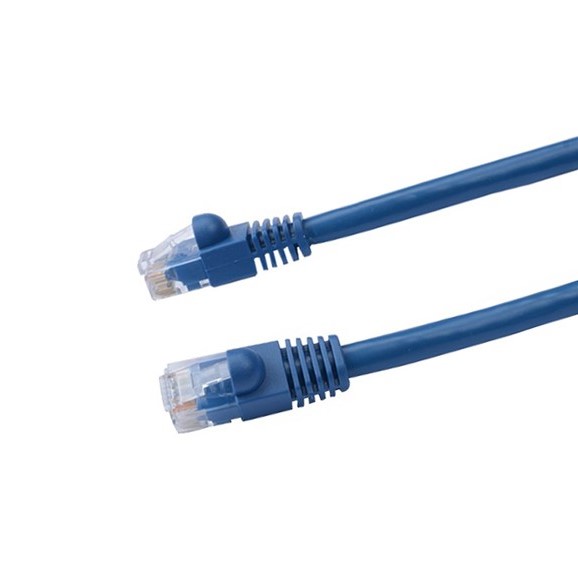 iCAN Premium 10 Gigabit Computer Cable - UTP UNSHIELDED  CAT6A High Speed Network Patch Cord - 15ft. (Dark Blue)(Open Box)
