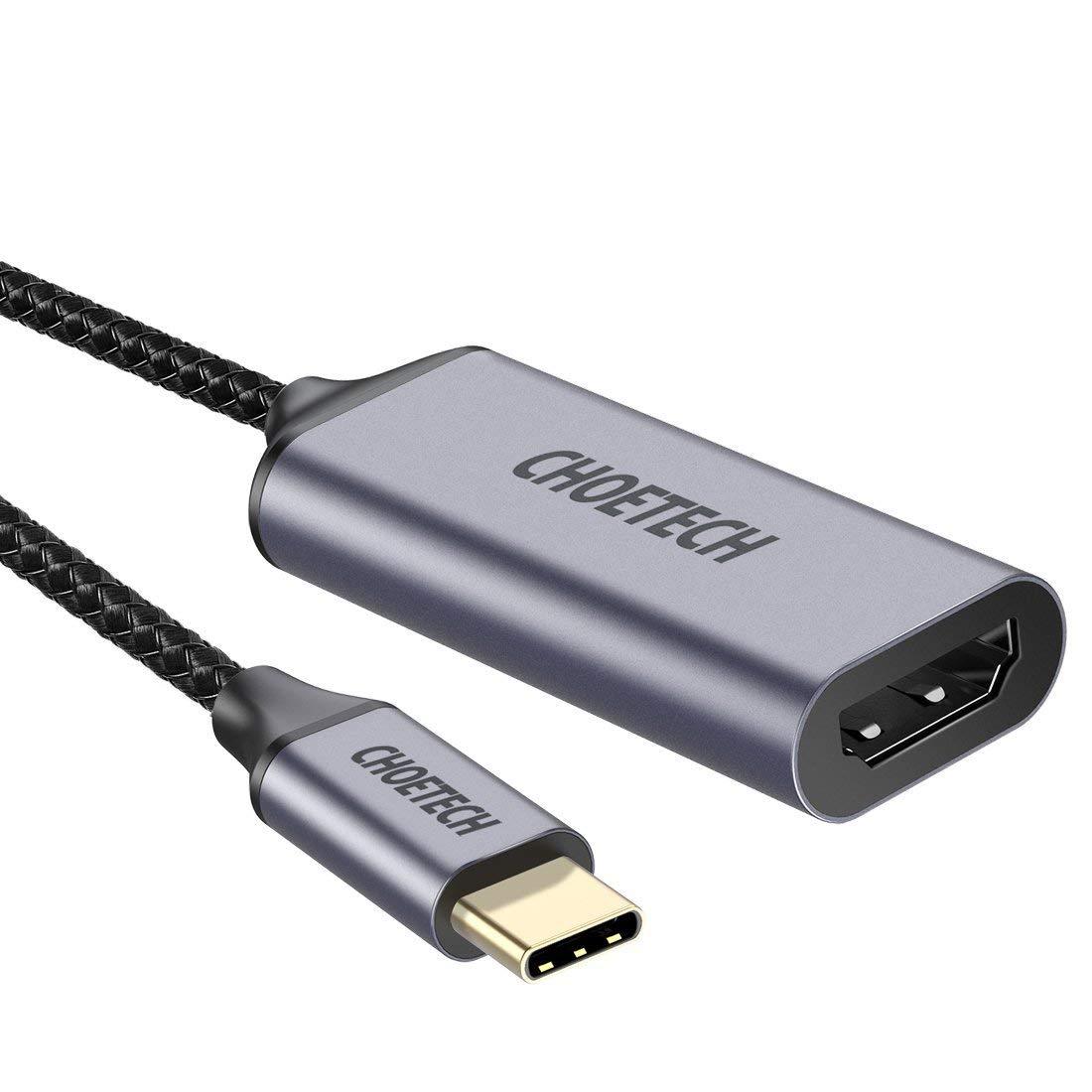 Câble adaptateur USB C vers HDMI tressé Choetech(Open Box)