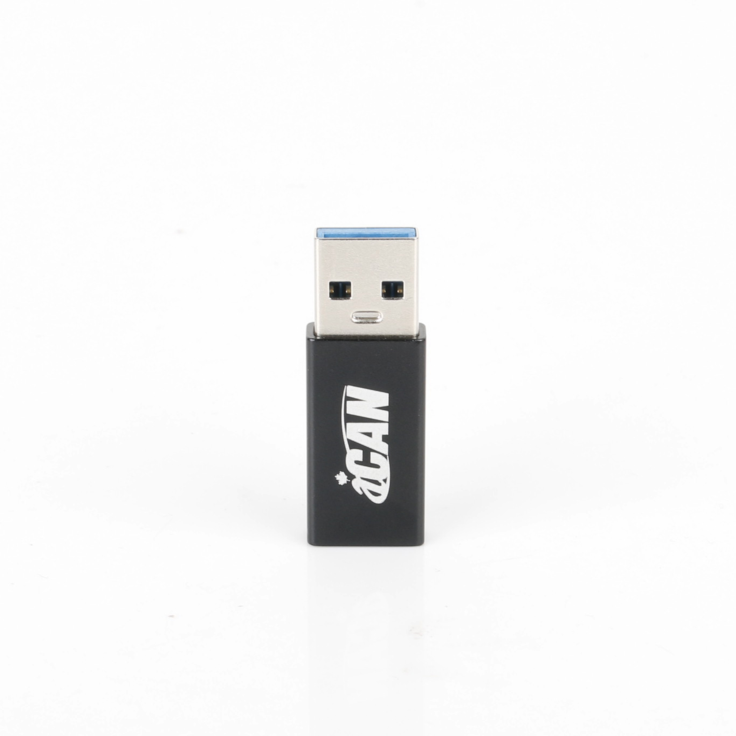 iCAN USB 3.0 A Male to Type C Female Adapter, 5G, Aluminum Black