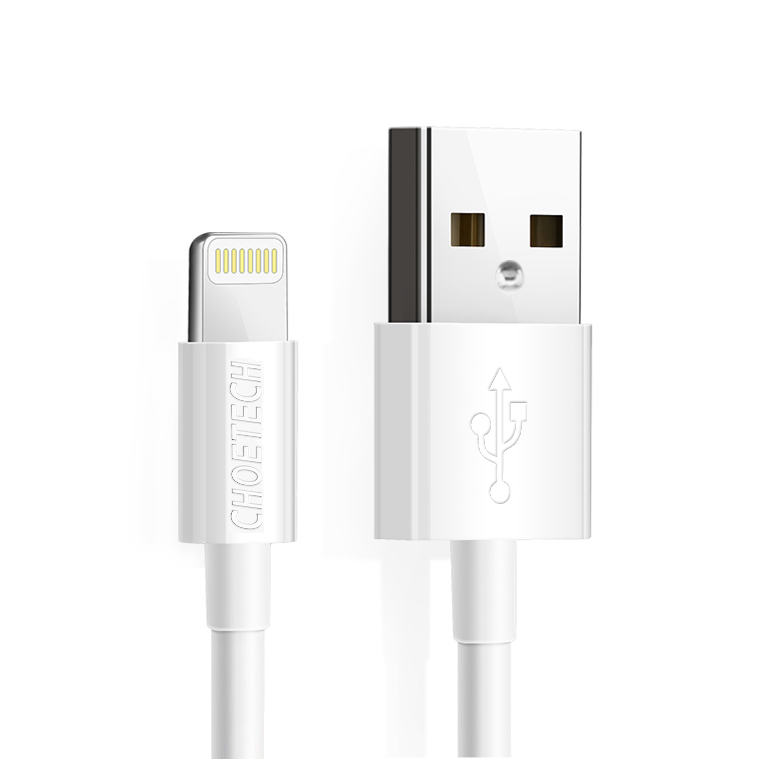 Choetech [1.2m] Câble Lightning vers USB certifié MFi, charge rapide 2.4A