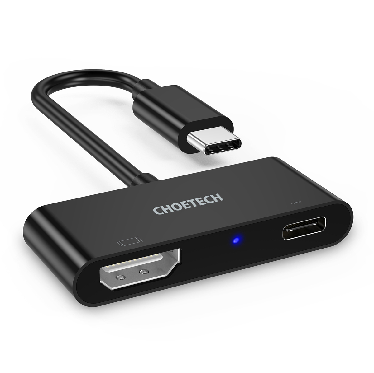 Choetech USB C To HDMI Adapter(4K@60hz), With 60W PD Charging Port, Thunderbolt 3 Compatible