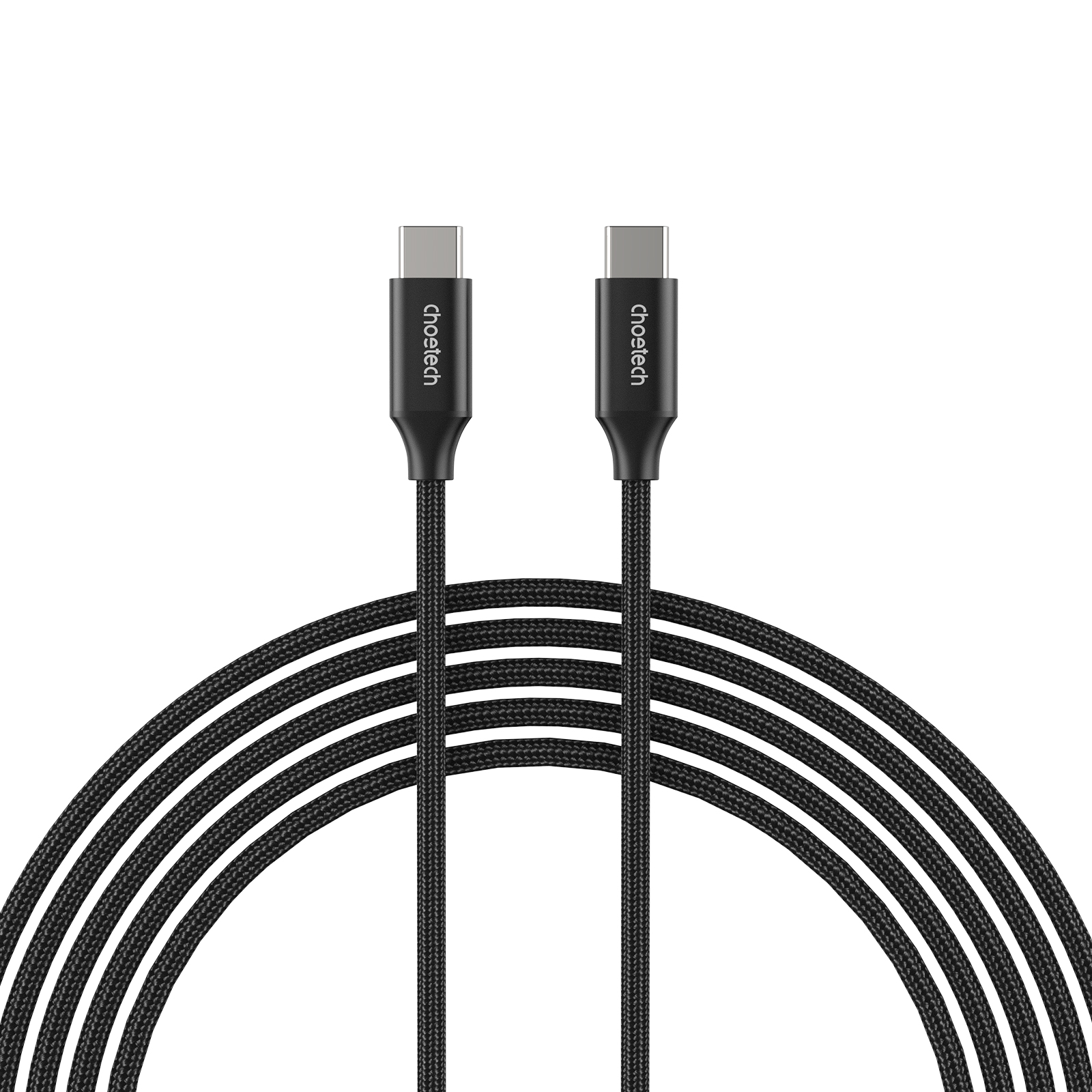 CHOETECH - Câble USB-C vers USB-C 3.1 GEN 2 de 2 m, 100 W (20 V/5 A), 10 Gbit/s(Open Box)