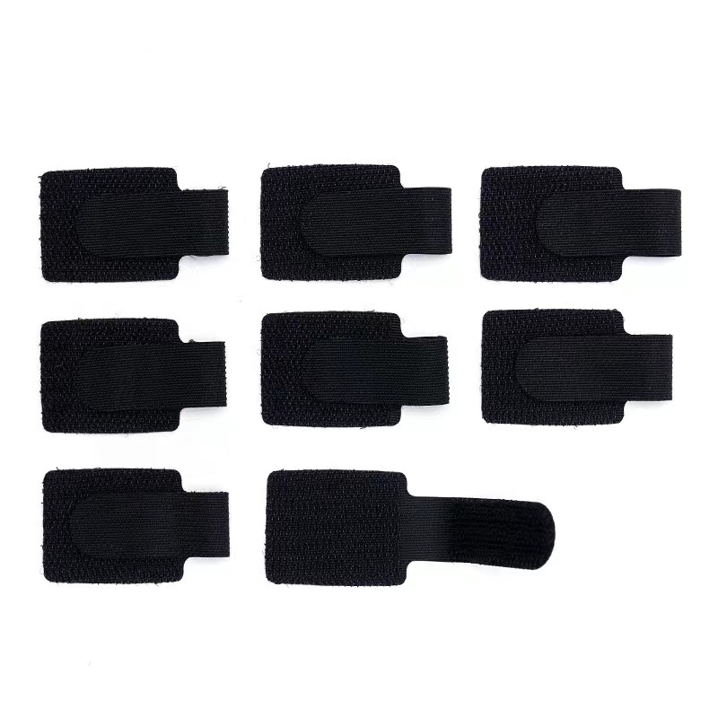 iCAN - Lot de 20 velcros auto-adhésifs 40 x 110 mm, noir