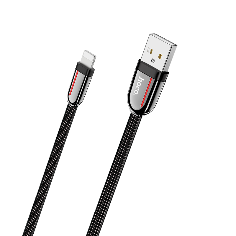 HOCO "U74 Grand" charging data cable for iP, 1.2m (4ft), Black