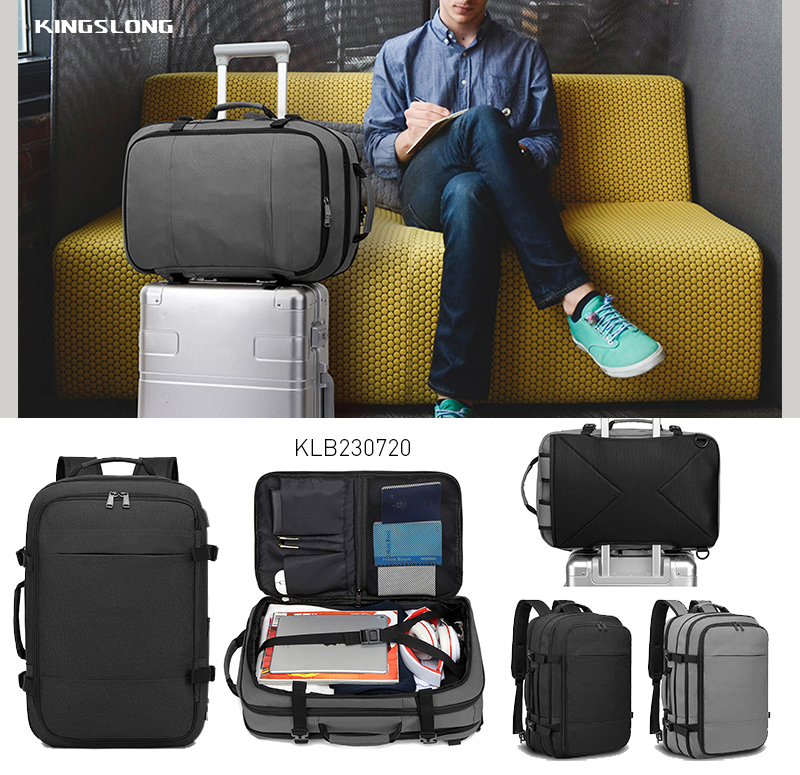 Sac à dos KINGSLONG pour ordinateur portable 17,3 pouces avec port de chargement USB