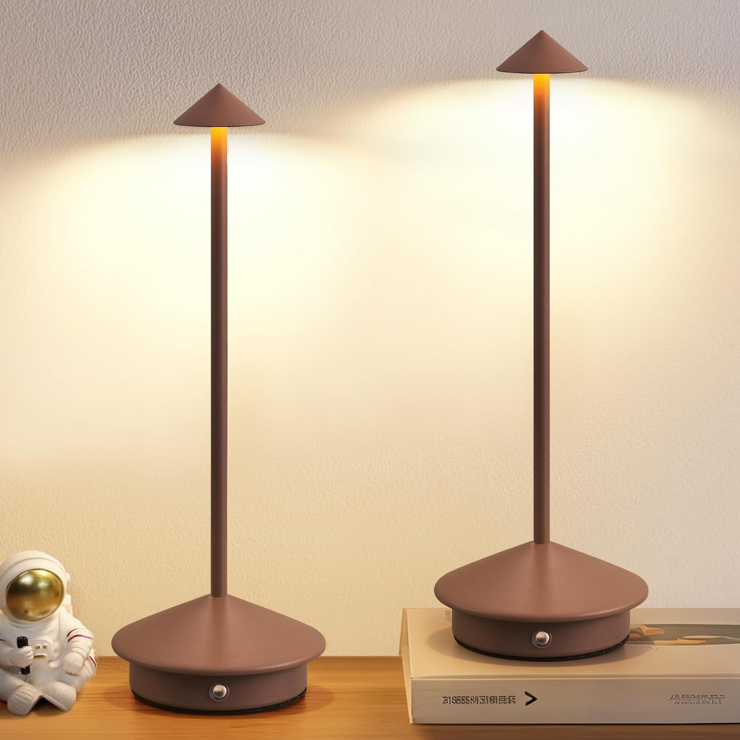 iCAN LED Table Lamp, Brown.