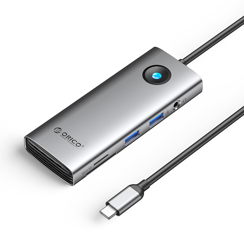 ORICO Station d'accueil multifonctionnelle de Type-C 8-in-1 5Gbps