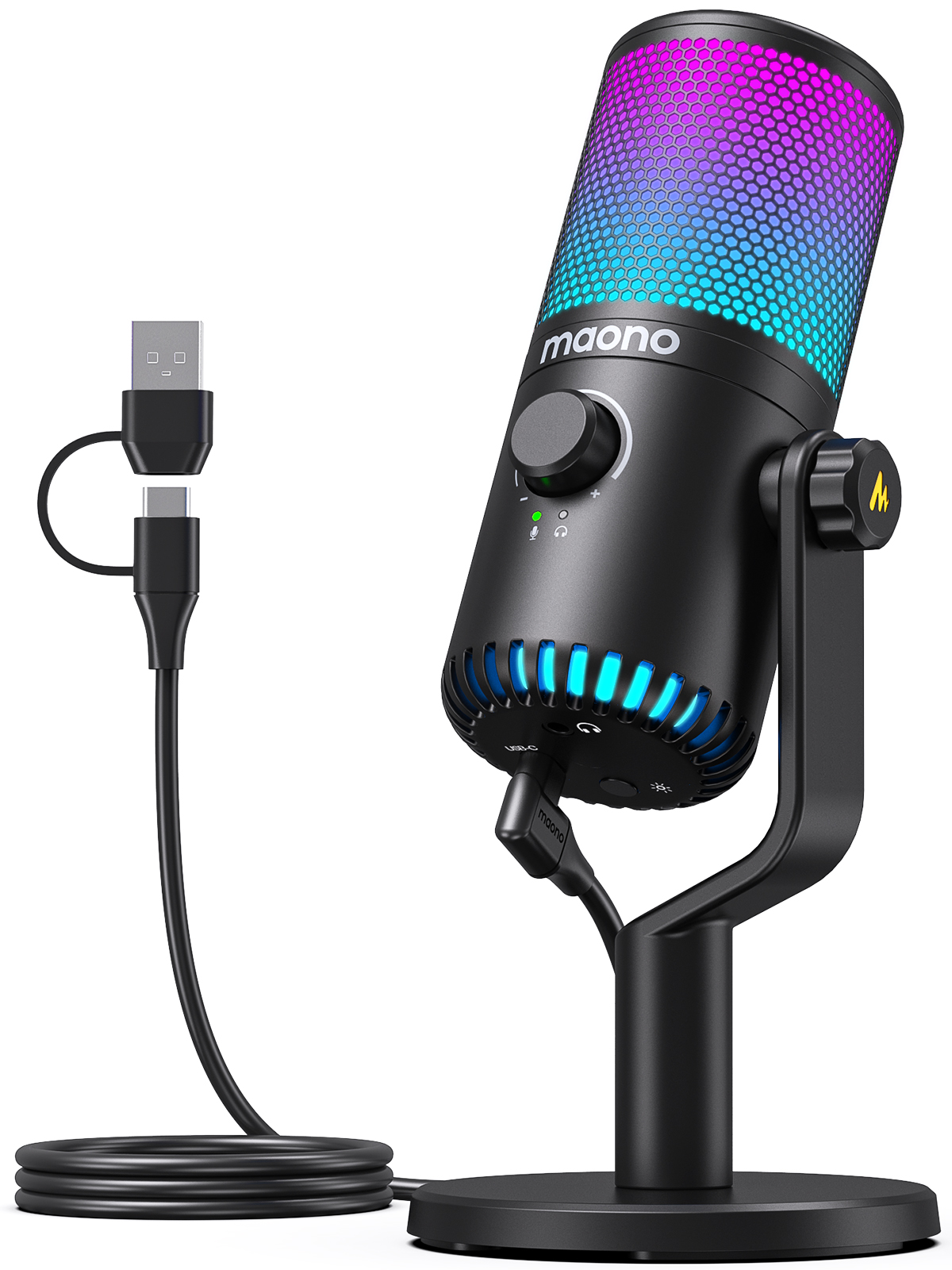 Microphone de jeu USB MAONO DM30 RVB