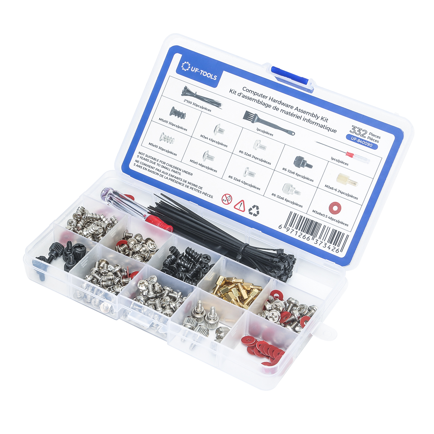 Kit d'assemblage de matériel informatique UF-TOOLS.