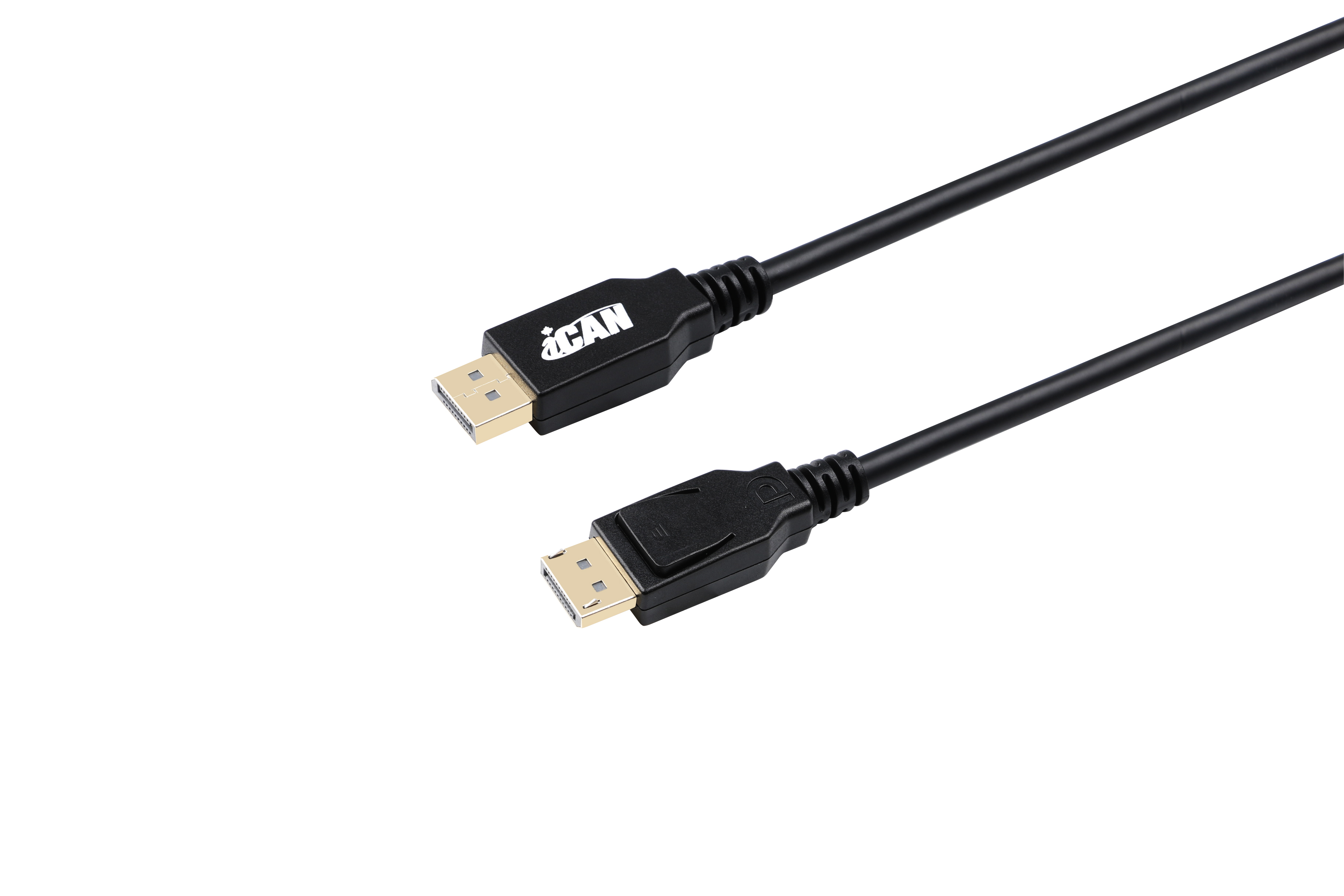 Câble iCAN DisplayPort 2.1, mâle vers mâle, 16K à 60 Hz, plaqué or, 1 m