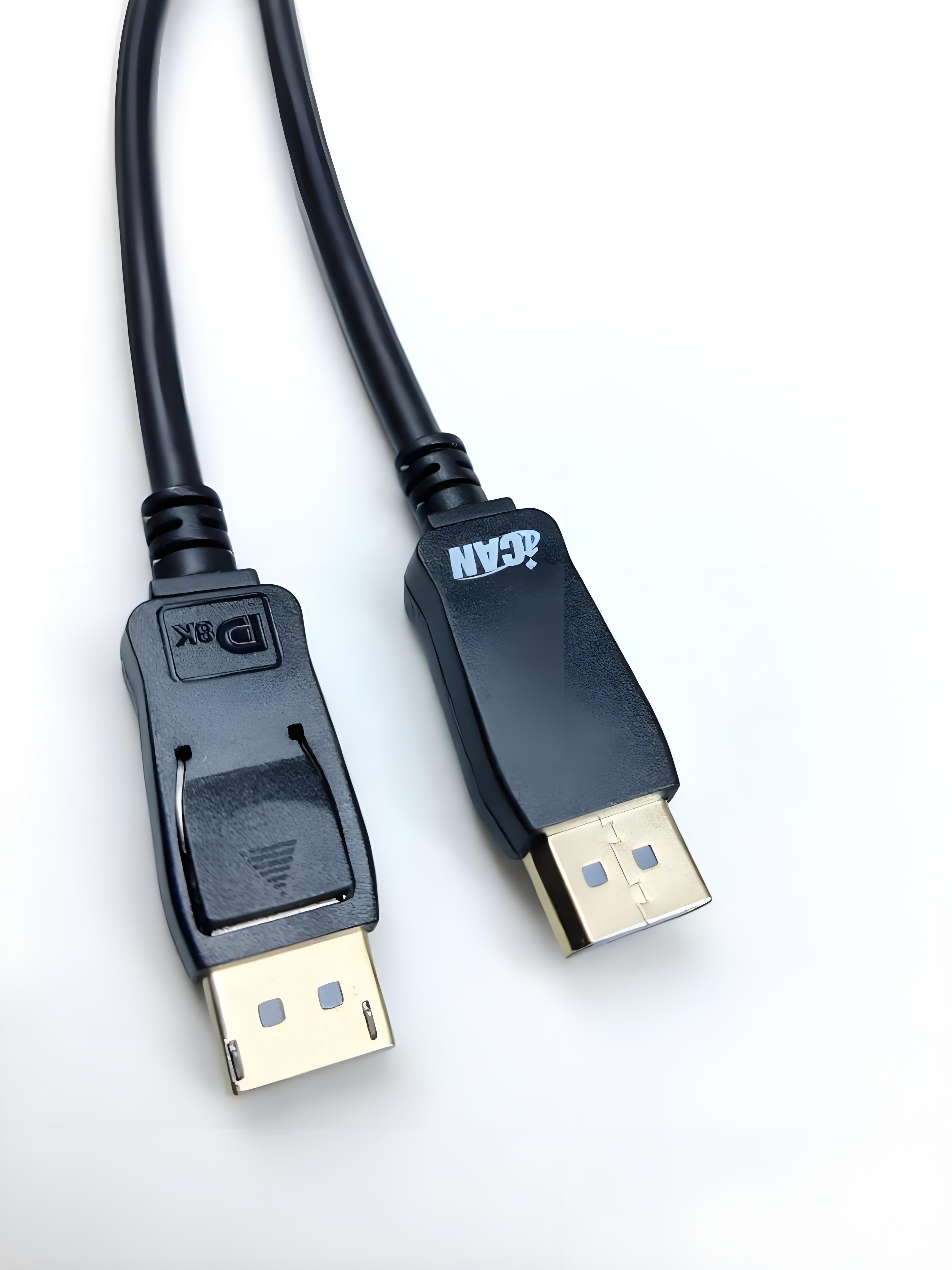 iCAN DisplayPort 1.4 Cable, Male to Male, 8K@60Hz, 15FT, Black