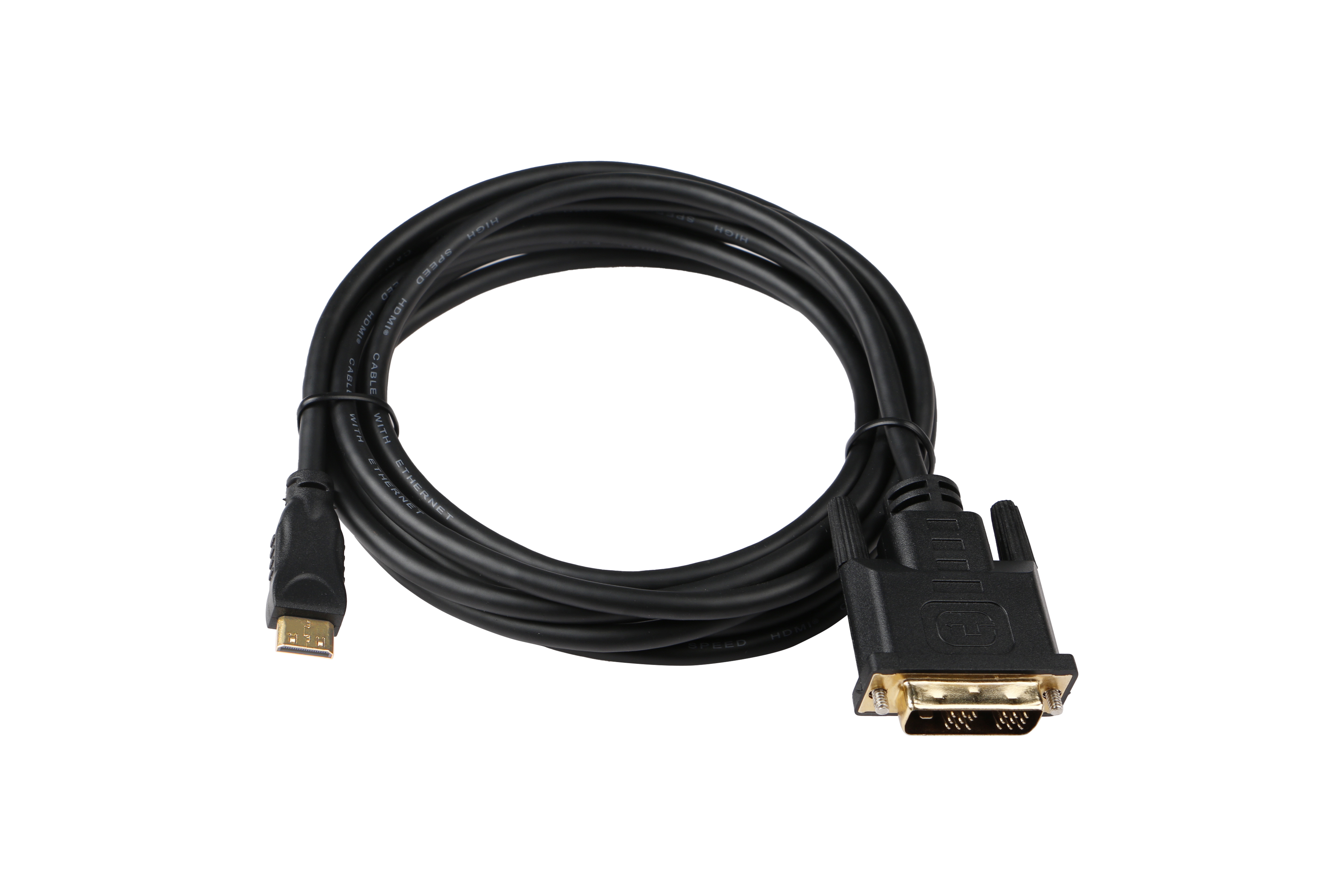 iCAN Mini HDMI to DVI(DVI-D), 6FT, Black