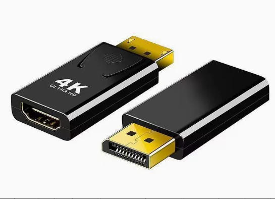 Adaptateur passif iCAN DisplayPort 1.2 vers HDMI 4K, mâle vers femelle, noir