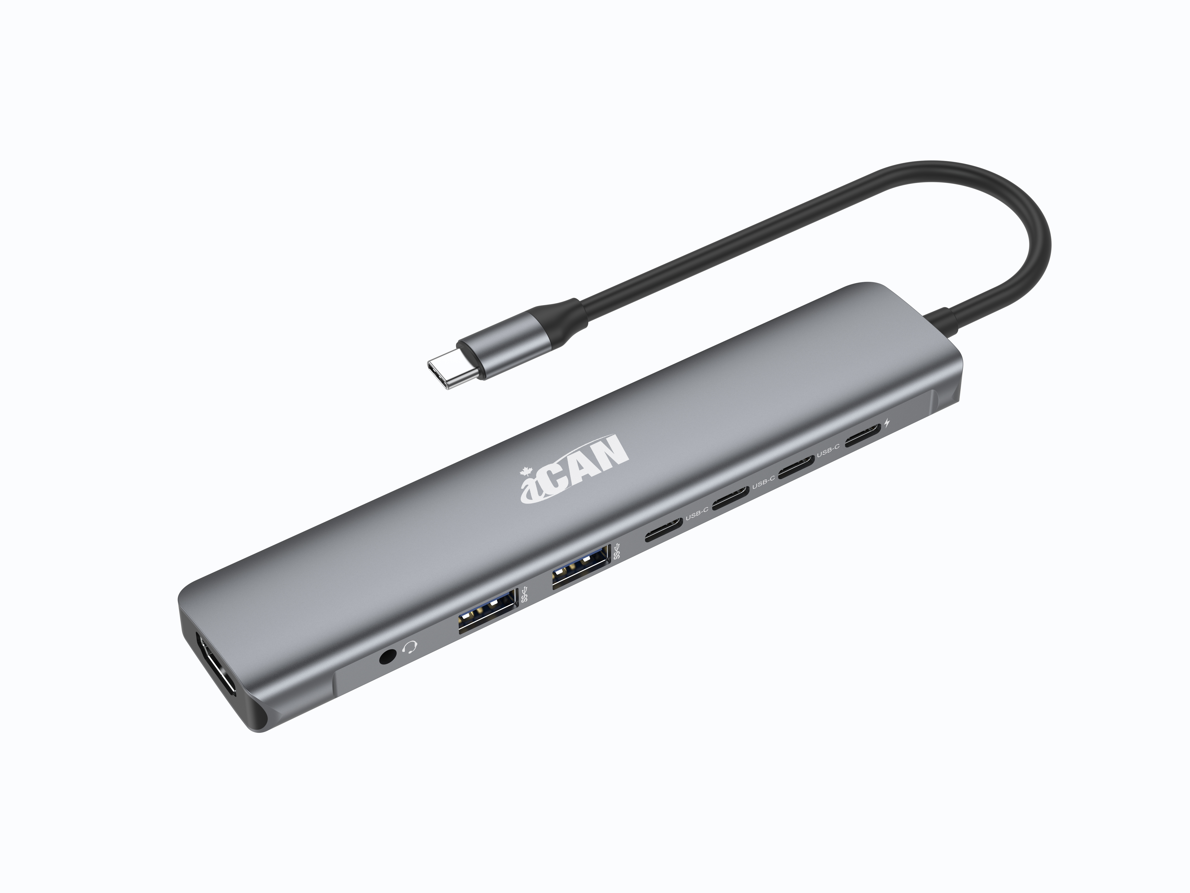 iCAN Hub USB-C 8-en-1 10 Gbit/s 100 W(Open Box)