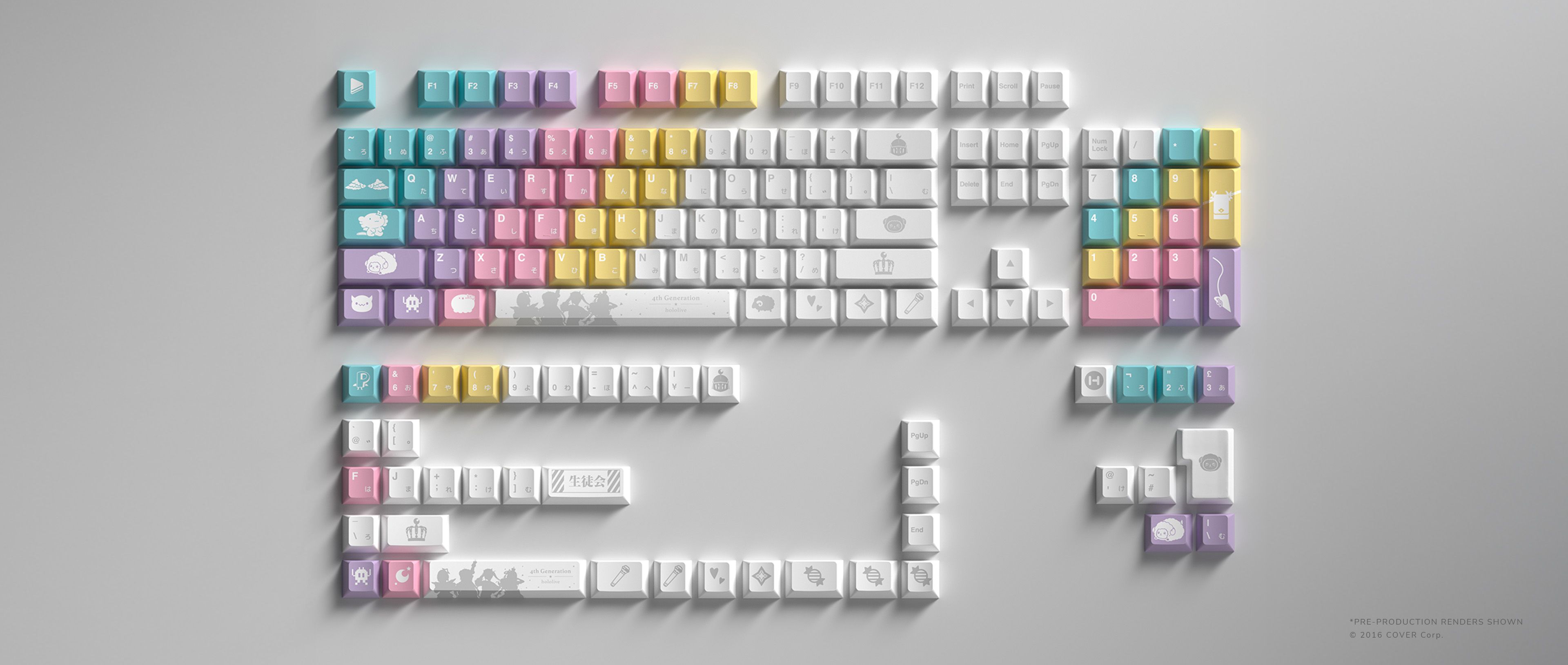 HYTE Hololive 4th Generation Keycap Set