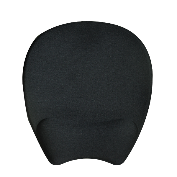 iCAN Mousepad w/ Wrist Rest, Cooling Gel, Non-Skid Back, Black