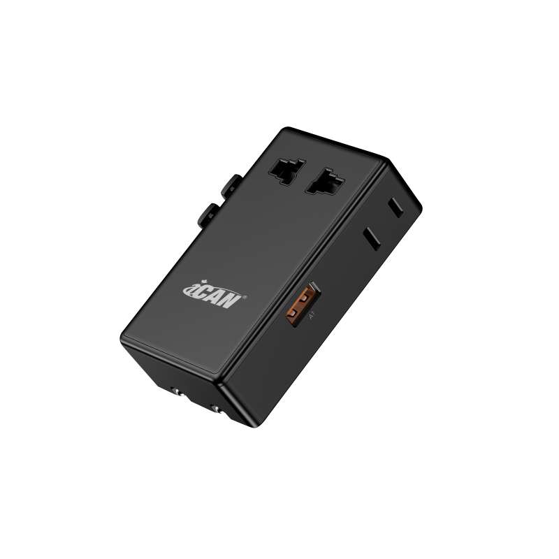 iCAN 25W 4-Port Slim Universal Travel Adapter with 1A3C