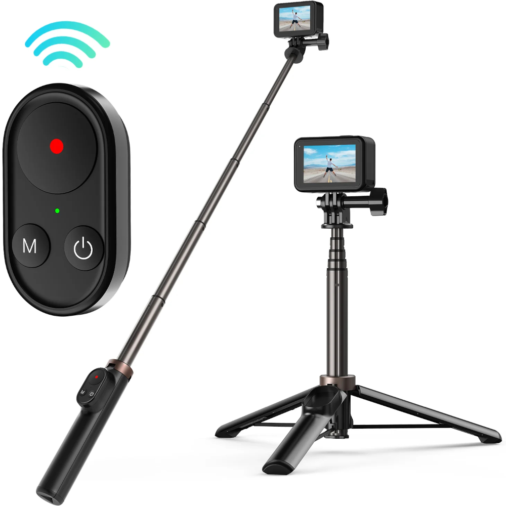 TELESIN Bluetooth Télécommande Selfie Stick | Large compatibilité tout(Open Box)